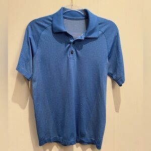 Lululemon - Bright Blue Mens Metal Vent Tech Polo Shirt Size Small